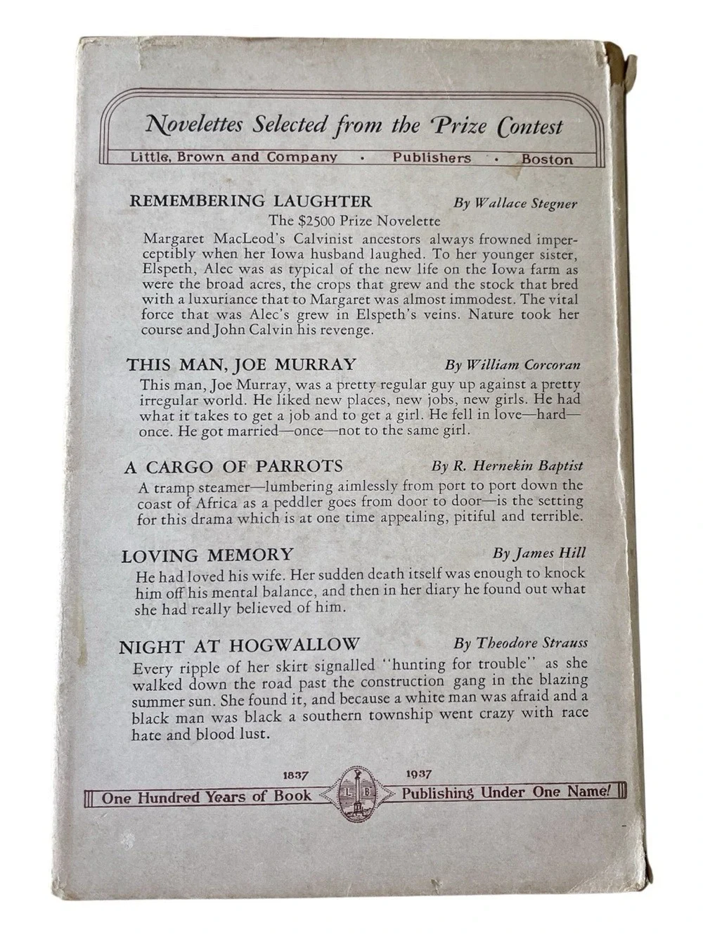 Vintage 1837 First Edition 